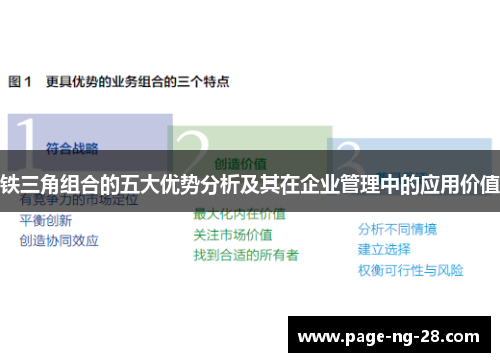 铁三角组合的五大优势分析及其在企业管理中的应用价值 铁三角组合的五大优势分析及其在企业管理中的应用价值