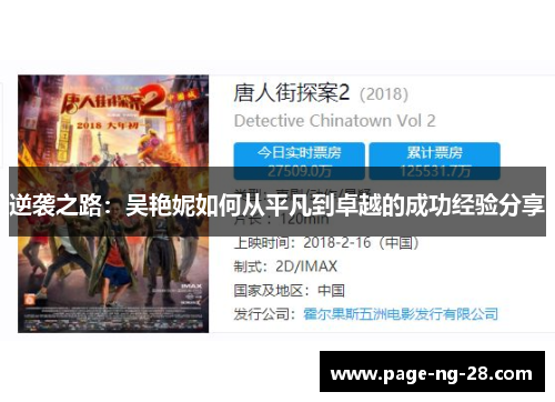 逆袭之路：吴艳妮如何从平凡到卓越的成功经验分享